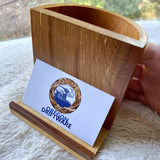 Driftwood business card and pen holder